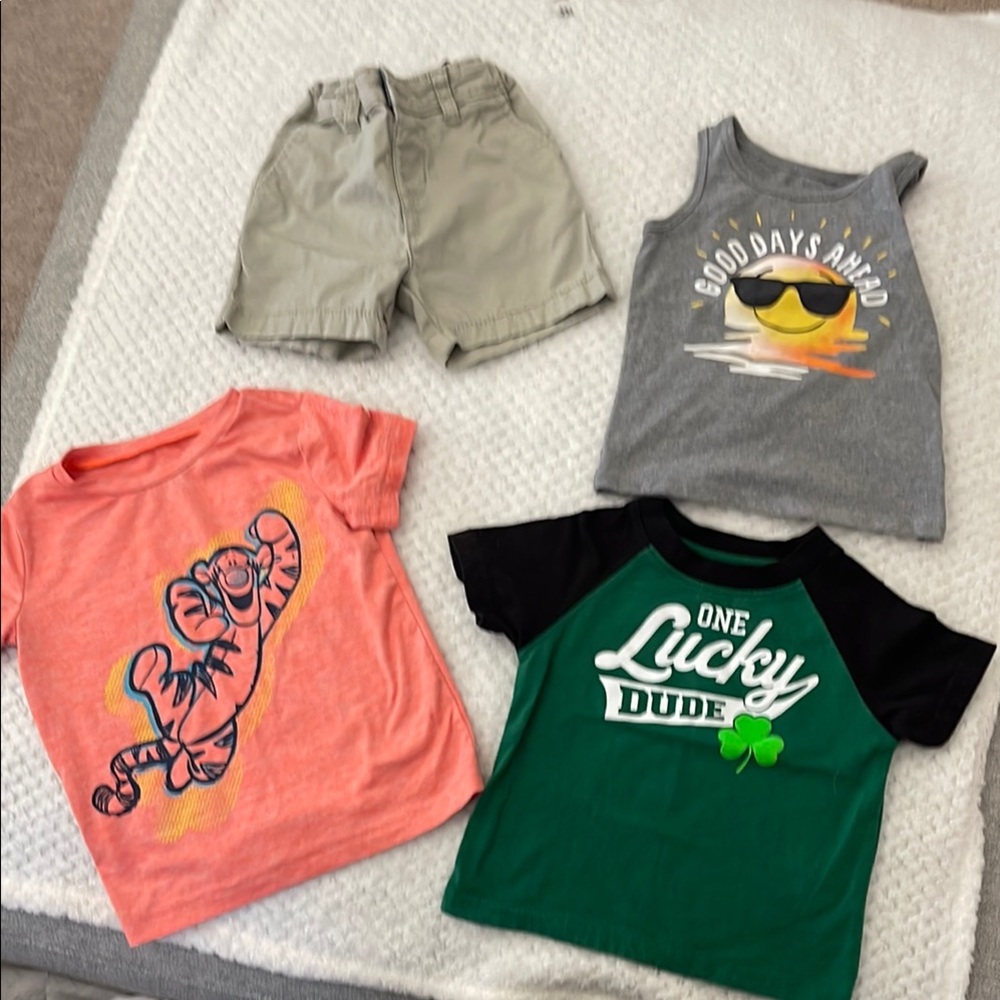 Kids Graphic T-Shirts and Shorts Set